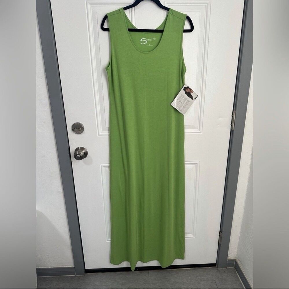 Serena Williams Signature Green Maxi Dress Sleeveless Size M New With Tags